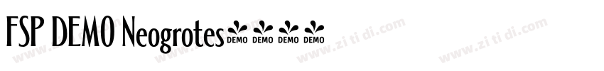 FSP DEMO Neogrotes字体转换 FSP DEMO Neogrotes字体转换
